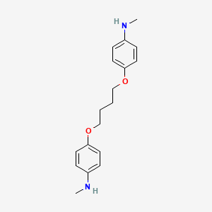 molecular formula C18H24N2O2 B13368209 N-methyl-4-{4-[4-(methylamino)phenoxy]butoxy}aniline 