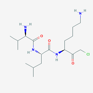 molecular formula C18H35ClN4O3 B1336821 D-Val-Leu-Lys-Chloromethylketone 