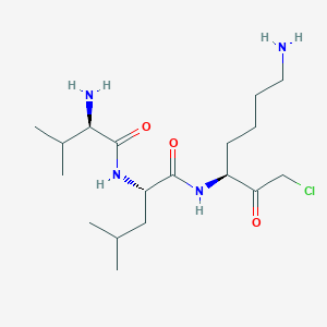 molecular formula C18H35ClN4O3 B1336821 H-D-Val-Leu-Lys-chloromethylketone 