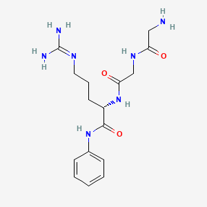 molecular formula C16H25N7O3 B1336824 H-Gly-Gly-Arg-anilide 