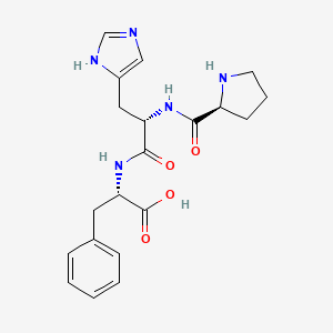molecular formula C20H25N5O4 B1336827 H-Pro-his-phe-OH CAS No. 83960-34-3