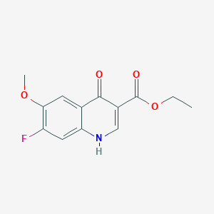 molecular formula C13H12FNO4 B133684 Ethyl 7-fluoro-4-hydroxy-6-methoxyquinoline-3-carboxylate CAS No. 622369-35-1