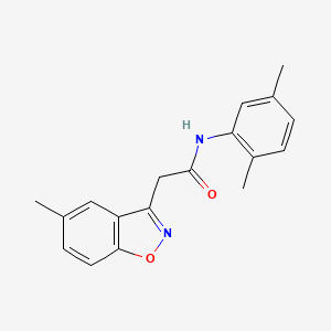 molecular formula C18H18N2O2 B13368466 N-(2,5-dimethylphenyl)-2-(5-methyl-1,2-benzisoxazol-3-yl)acetamide 