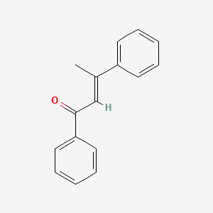 molecular formula C16H14O B1336860 1,3-Diphenyl-2-buten-1-one CAS No. 22573-24-6