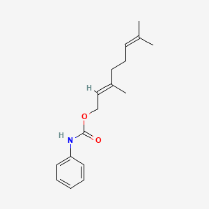 molecular formula C17H23NO2 B1336867 [(2E)-3,7-dimethylocta-2,6-dienyl] N-phenylcarbamate CAS No. 57706-89-5