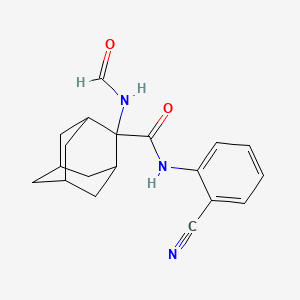 molecular formula C19H21N3O2 B13368674 N-(2-cyanophenyl)-2-(formylamino)-2-adamantanecarboxamide 