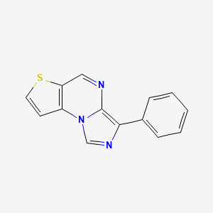 molecular formula C14H9N3S B13368832 3-Phenylimidazo[1,5-a]thieno[2,3-e]pyrimidine 
