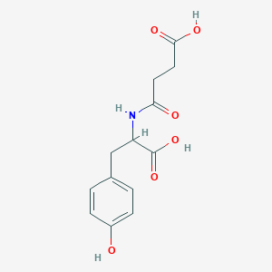 molecular formula C13H15NO6 B13368841 (S)-4-(1-Carboxy-2-(4-hydroxyphenyl)ethylamino)-4-oxobutanoic acid 
