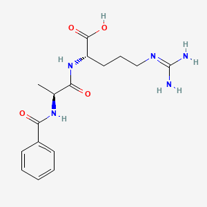 molecular formula C16H23N5O4 B1336890 Bz-Ala-Arg CAS No. 71448-11-8