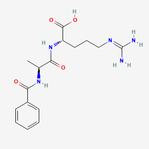molecular formula C16H23N5O4 B1336890 Benzoylalanylarginine CAS No. 71448-11-8