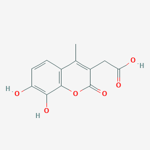 molecular formula C12H10O6 B1336893 7,8-Dihydroxy-4-methylcoumarin-3-acetic acid CAS No. 773866-17-4