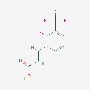 molecular formula C10H6F4O2 B1336904 2-氟-3-(三氟甲基)肉桂酸 CAS No. 237069-83-9