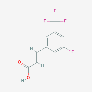 molecular formula C10H6F4O2 B1336905 3-Fluoro-5-(trifluoromethyl)cinnamic acid CAS No. 575469-96-4