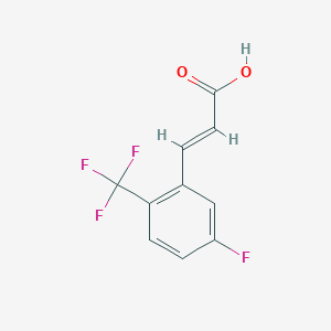 molecular formula C10H6F4O2 B1336908 5-Fluoro-2-(trifluoromethyl)cinnamic acid CAS No. 231291-18-2