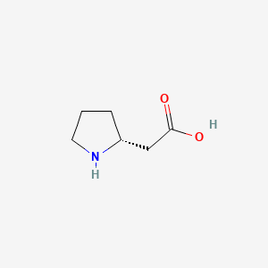 molecular formula C6H11NO2 B1336912 (2R)-2-Pyrrolidineacetic acid CAS No. 61350-65-0