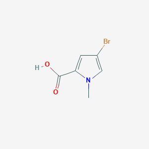 molecular formula C6H6BrNO2 B1336924 4-bromo-1-methyl-1H-pyrrole-2-carboxylic acid CAS No. 875160-43-3