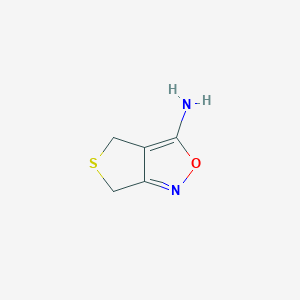 molecular formula C5H6N2OS B1336931 4H,6H-thieno[3,4-c]isoxazol-3-amine CAS No. 884325-47-7