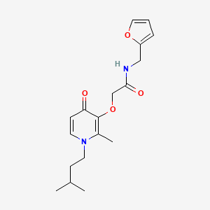 molecular formula C18H24N2O4 B13369338 N-(2-furylmethyl)-2-[(1-isopentyl-2-methyl-4-oxo-1,4-dihydro-3-pyridinyl)oxy]acetamide 