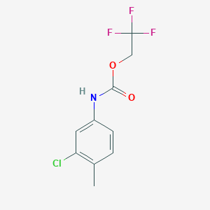 molecular formula C10H9ClF3NO2 B1336938 2,2,2-trifluoroethyl N-(3-chloro-4-methylphenyl)carbamate 
