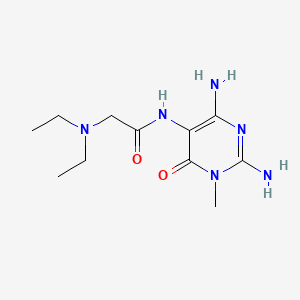 molecular formula C11H20N6O2 B13369399 N-(2,4-diamino-1-methyl-6-oxo-1,6-dihydro-5-pyrimidinyl)-2-(diethylamino)acetamide 
