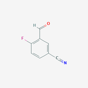 molecular formula C8H4FNO B133695 5-氰基-2-氟苯甲醛 CAS No. 146137-79-3