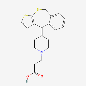 molecular formula C20H21NO2S2 B13369547 3-(4-thieno[2,3-c][2]benzothiepin-4(9H)-ylidene-1-piperidinyl)propanoic acid 