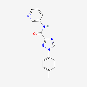 molecular formula C15H13N5O B13369560 1-(4-methylphenyl)-N-(3-pyridinyl)-1H-1,2,4-triazole-3-carboxamide 