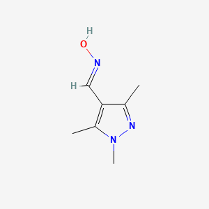 molecular formula C7H11N3O B1336974 1,3,5-trimethyl-1H-pyrazole-4-carbaldehyde oxime CAS No. 246022-20-8
