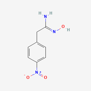 molecular formula C8H9N3O3 B1336980 N'-hydroxy-2-(4-nitrophenyl)ethanimidamide CAS No. 42191-47-9