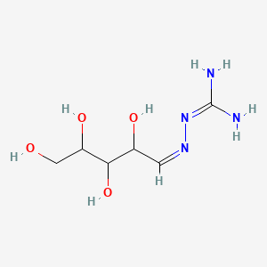molecular formula C6H14N4O4 B13369858 N''-(2,3,4,5-tetrahydroxypentylidene)carbonohydrazonic diamide 