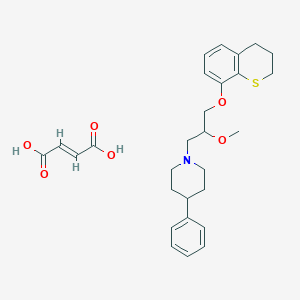 8-((2-Methoxy-3-(4-phenylpiperidin-1-yl)propyl)oxy)thiochroman fumarate