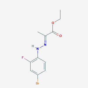 molecular formula C11H12BrFN2O2 B1337001 Ethyl (2E)-2-[(4-bromo-2-fluorophenyl)hydrazono]propanoate 