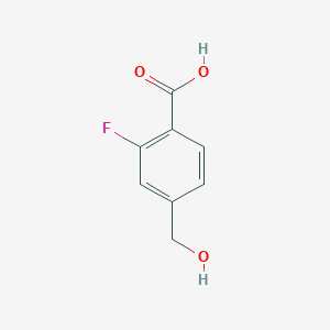 molecular formula C8H7FO3 B1337004 2-氟-4-(羟甲基)苯甲酸 CAS No. 214554-18-4