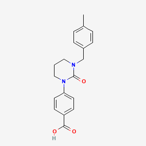 molecular formula C19H20N2O3 B13370067 4-(3-(4-methylbenzyl)-2-oxotetrahydro-1(2H)-pyrimidinyl)benzoic acid 