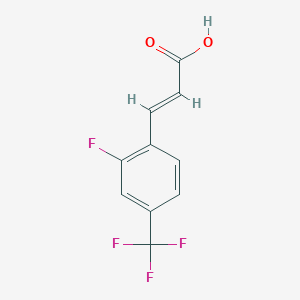 molecular formula C10H6F4O2 B1337009 2-Fluoro-4-(trifluoromethyl)cinnamic acid CAS No. 262608-88-8