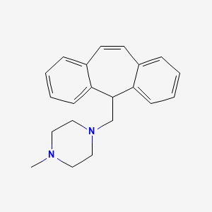 molecular formula C21H24N2 B13370091 1-(5H-dibenzo[a,d]cyclohepten-5-ylmethyl)-4-methylpiperazine 