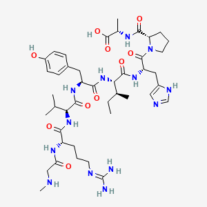 molecular formula C43H67N13O10 B1337016 Angiotensin II, 1-sar-5-ile-8-ala- CAS No. 38027-95-1