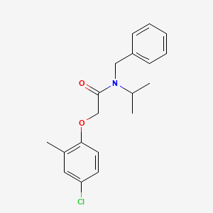 molecular formula C19H22ClNO2 B13370164 N-benzyl-2-(4-chloro-2-methylphenoxy)-N-isopropylacetamide 
