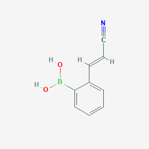 molecular formula C9H8BNO2 B1337022 [2-[(E)-2-cyanoethenyl]phenyl]boronic acid 
