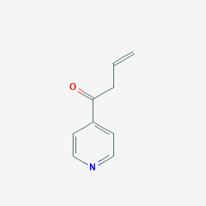 molecular formula C9H9NO B133704 1-(pyridin-4-yl)but-3-en-1-one CAS No. 153254-98-9