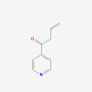 molecular formula C9H9NO B133704 1-Pyridin-4-ylbut-3-en-1-one CAS No. 153254-98-9