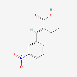 molecular formula C11H11NO4 B1337043 alpha-Ethyl-3-nitrocinnamic acid CAS No. 5253-02-1