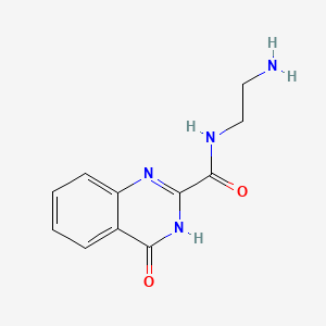 molecular formula C11H12N4O2 B13370677 N-(2-aminoethyl)-4-oxo-3,4-dihydroquinazoline-2-carboxamide 
