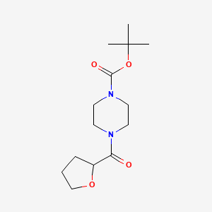 molecular formula C14H24N2O4 B13370701 Tert-butyl 4-(tetrahydro-2-furanylcarbonyl)-1-piperazinecarboxylate 