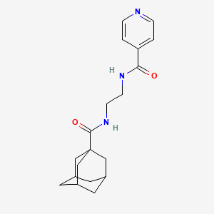 molecular formula C19H25N3O2 B13370726 N-{2-[(1-adamantylcarbonyl)amino]ethyl}isonicotinamide 