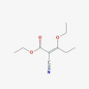 molecular formula C10H15NO3 B1337076 ethyl (2Z)-2-cyano-3-ethoxypent-2-enoate CAS No. 25468-53-5