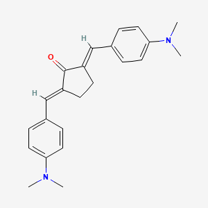 molecular formula C23H26N2O B1337077 2,5-Bis(4-(dimethylamino)benzylidene)cyclopentanone CAS No. 19226-99-4