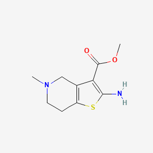 molecular formula C10H14N2O2S B13370828 Methyl 2-amino-5-methyl-4,5,6,7-tetrahydrothieno[3,2-c]pyridine-3-carboxylate 