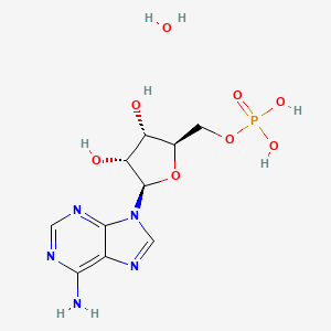 molecular formula C10H14N5O7P.H2O<br>C10H16N5O8P B1337089 5'-Adenylic acid, monohydrate CAS No. 18422-05-4