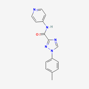 molecular formula C15H13N5O B13371008 1-(4-methylphenyl)-N-(4-pyridinyl)-1H-1,2,4-triazole-3-carboxamide 